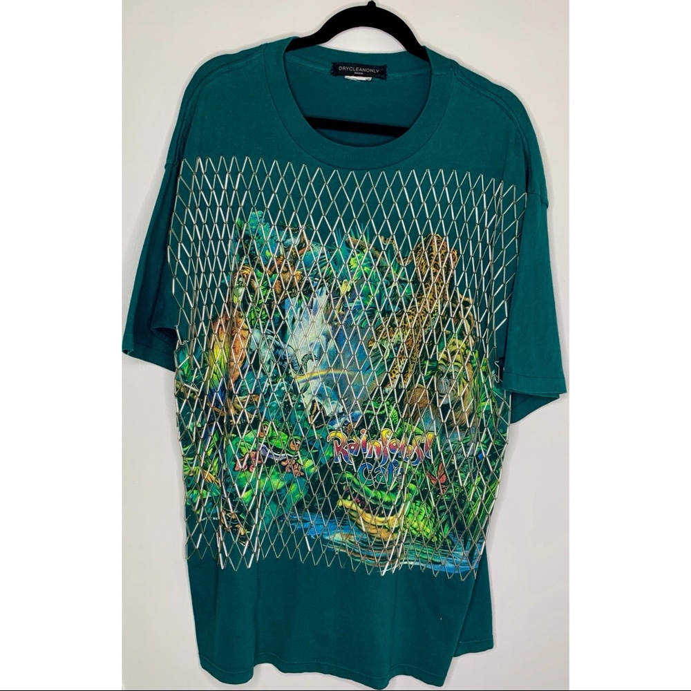 Rain Forest Cafe Graphic Tee With Metal Accents